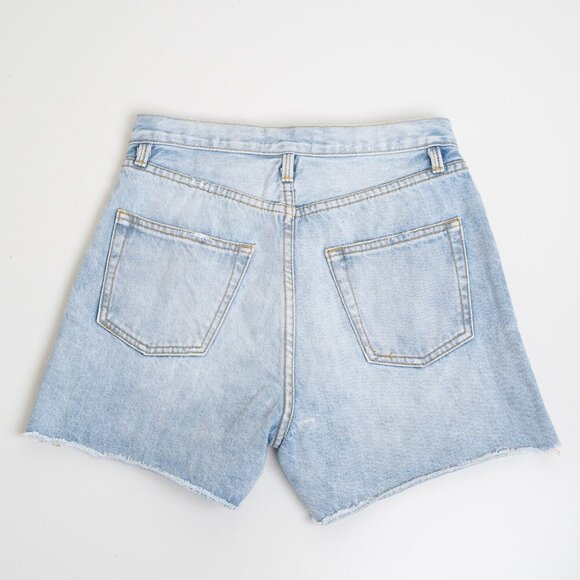 ✨ FRAME Denim Le Original Cutoff High Rise Jean Shorts Blue Light Wash Gregory - Picture 2 of 12